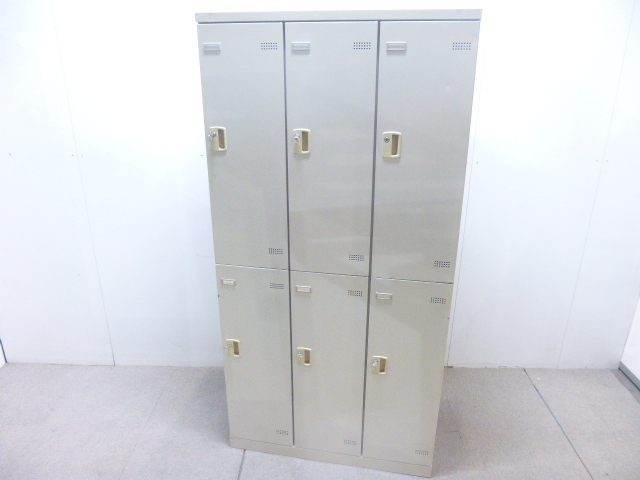 生興/ニューグレー/SLB-6/6人用ロッカー/