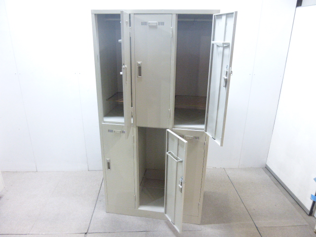 生興/ニューグレー/SLK-6/6人用ロッカー/