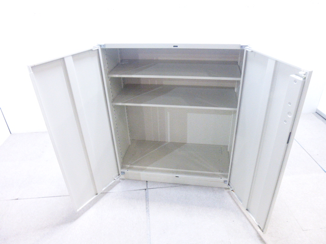 生興/ニューグレー/両開きキャビネット/【中古】