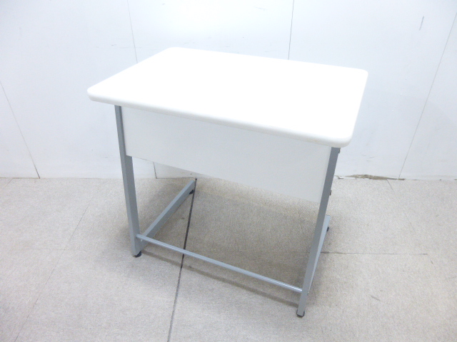ホワイト/PCデスク/【中古】