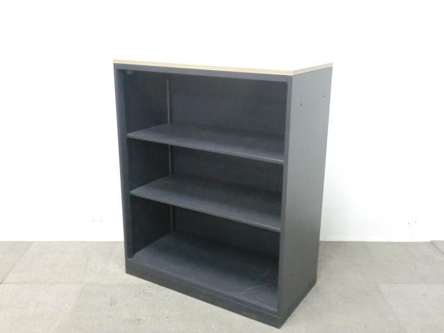 イトーキ / ブラック / 【中古】 オープンキャビネット