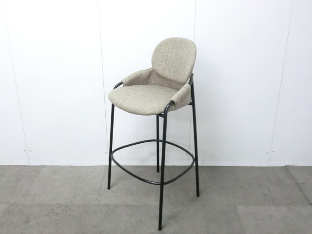 カウンターチェア / ライトグレー / 【中古】