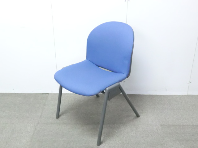 コクヨ / ブルー / 【中古】 スタッキングチェア