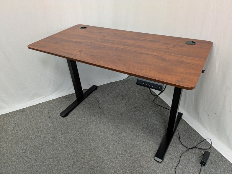 昇降デスク / 木目調