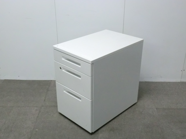 コクヨ / IS / ホワイト / 【中古】 3段ワゴン