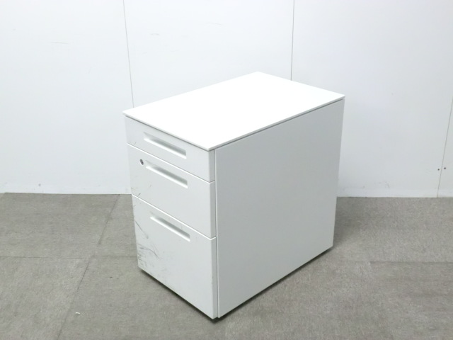 コクヨ / IS / ホワイト / 【中古】 ３段ワゴン