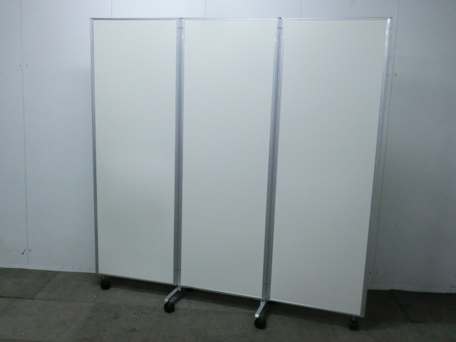 3連パーテーション / ホワイト