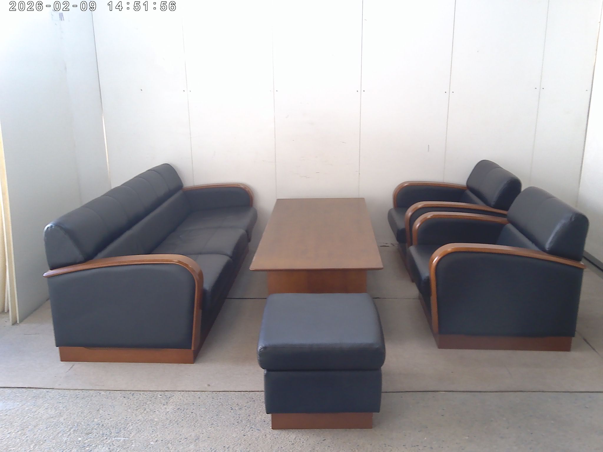 コクヨ/応接セット/ブラック/【中古】