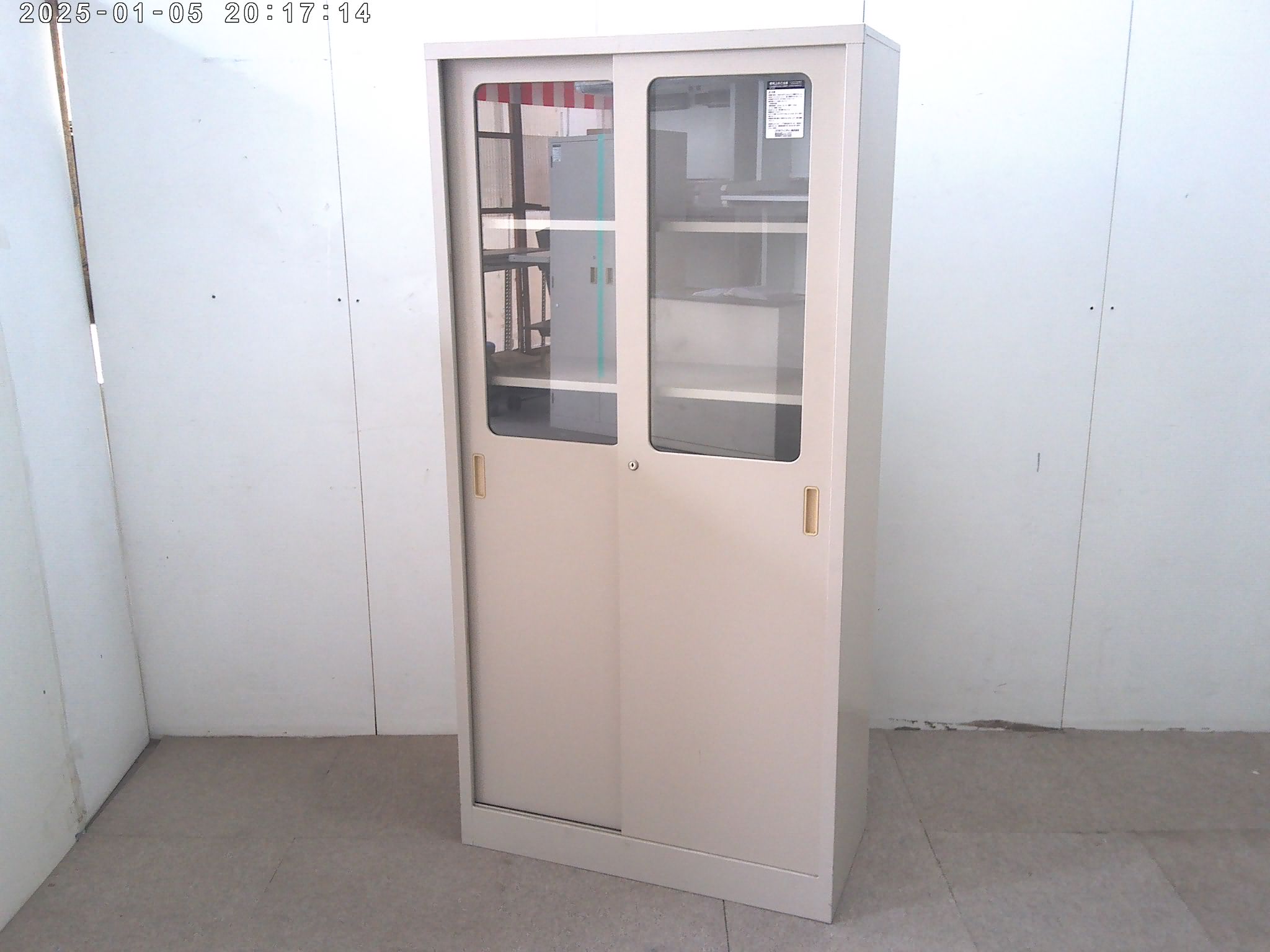 コクヨ/ニューグレー/引違キャビネット/ガラス戸/