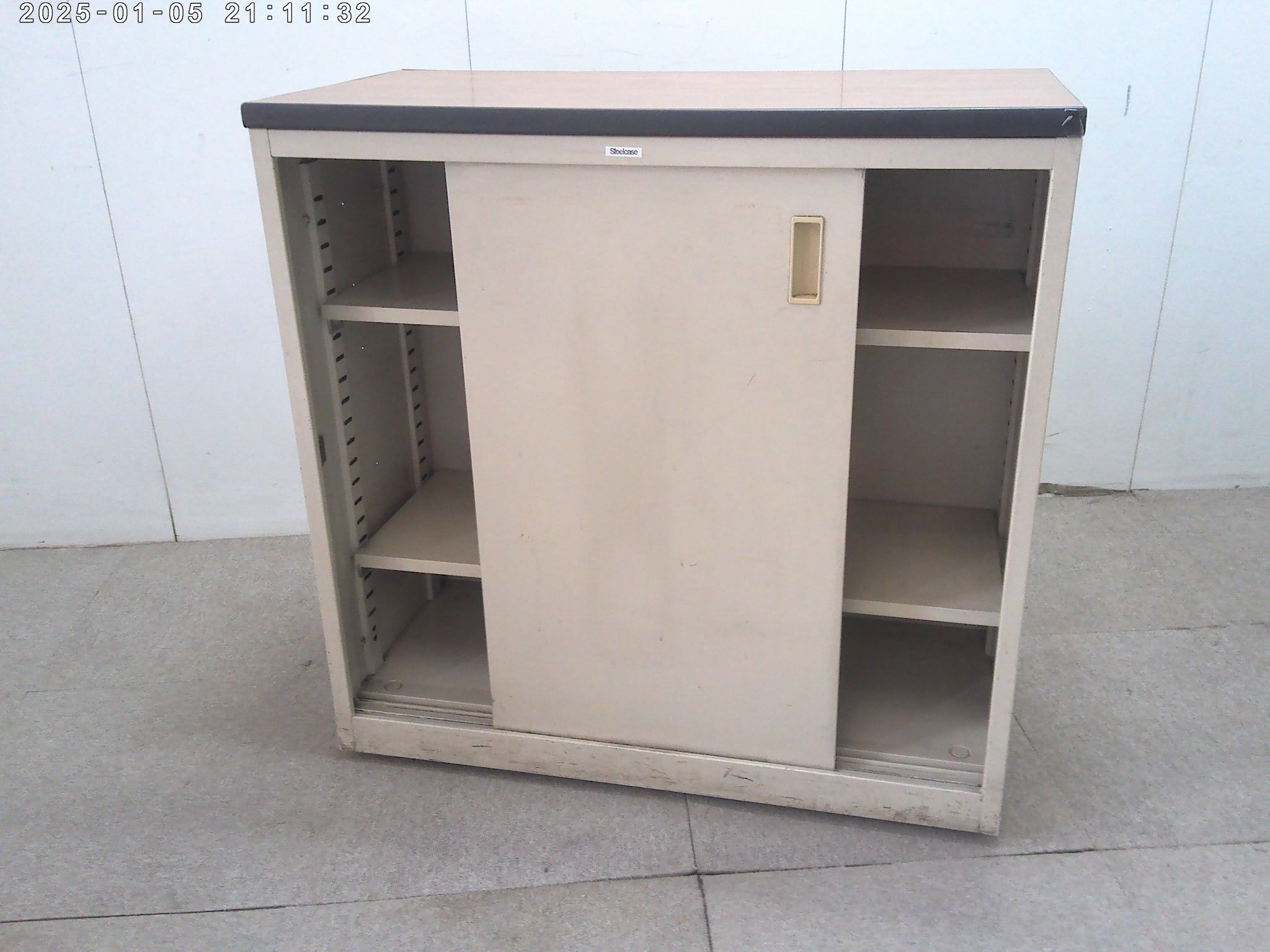 SteelCase/木目調/ハイカウンター/【中古】