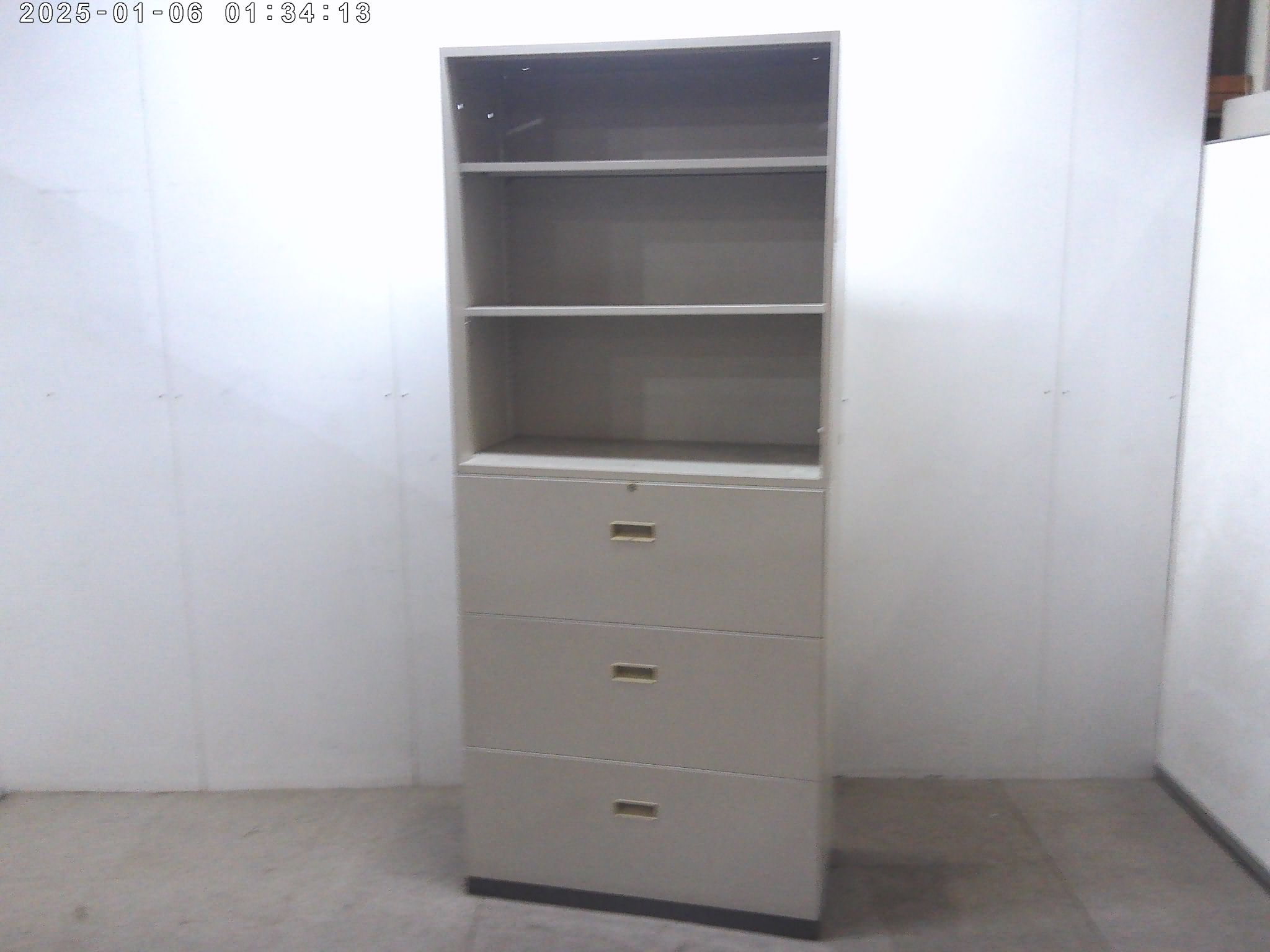 コクヨ/ニューグレー/上下連結キャビネット/オープン・ラテ