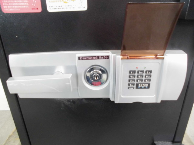金庫/テンキー式/ブラック/【中古】