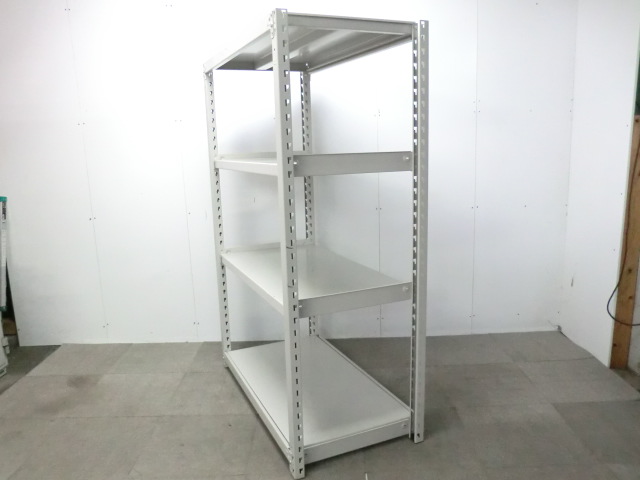 中軽量棚 / ニューグレー / 天地4段 【中古】