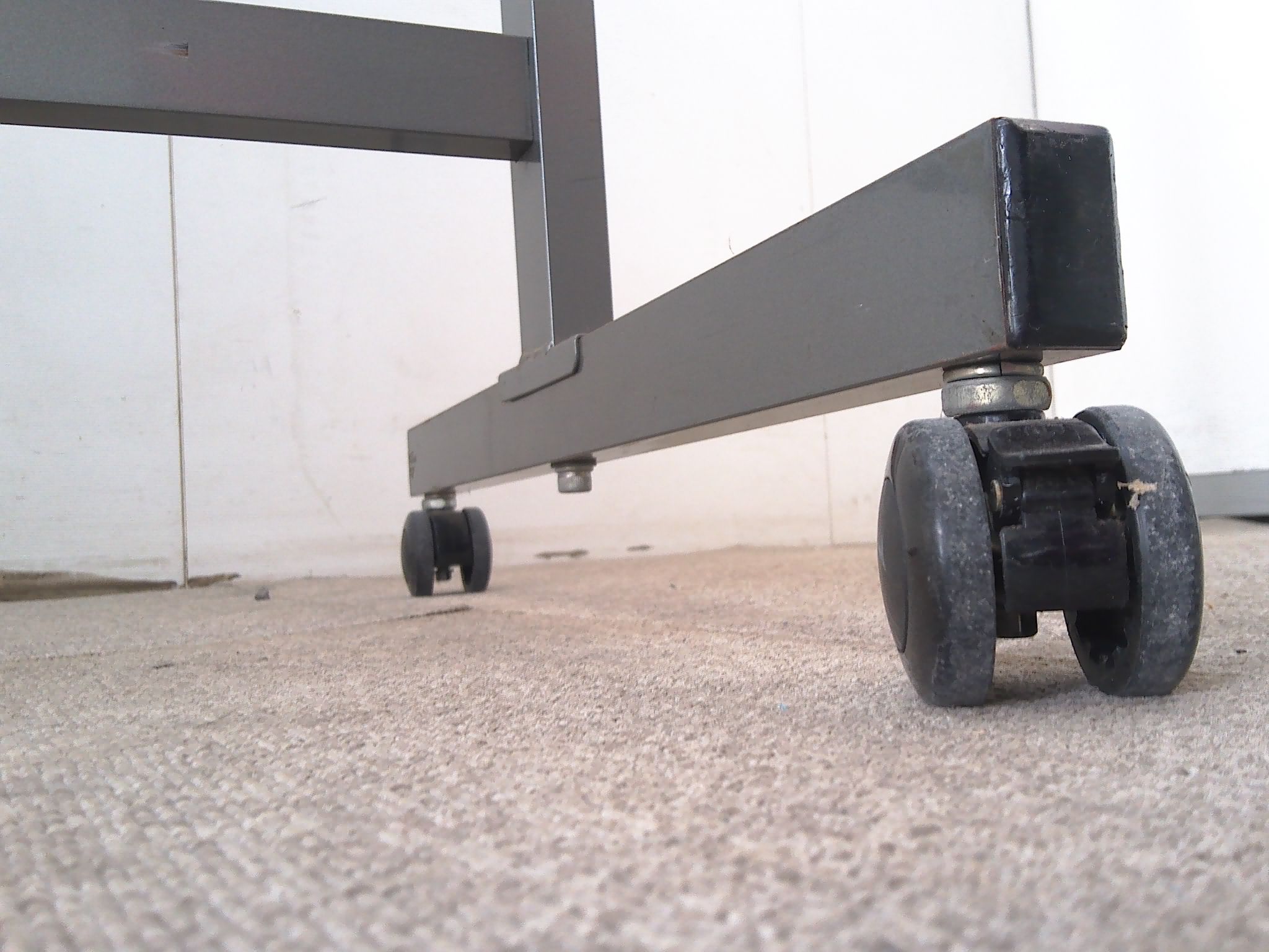 ホワイト/ホワイトボード/【中古】/キャスター付