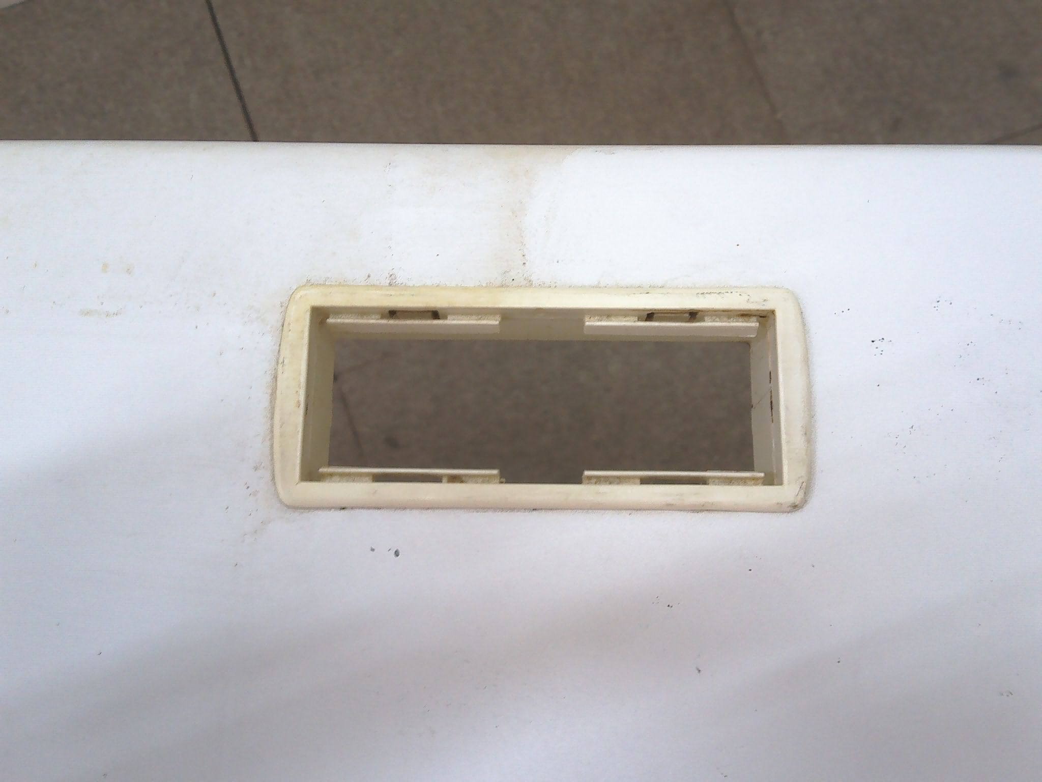 オカムラ/ホワイト/平デスク/【中古】