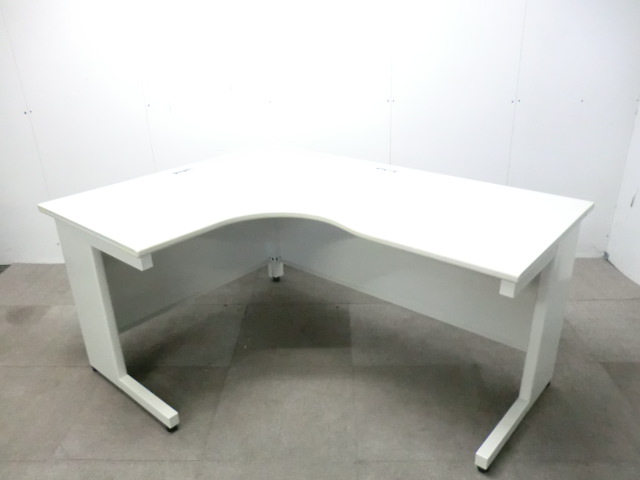 プラス / ホワイト / 【中古】 L型デスク