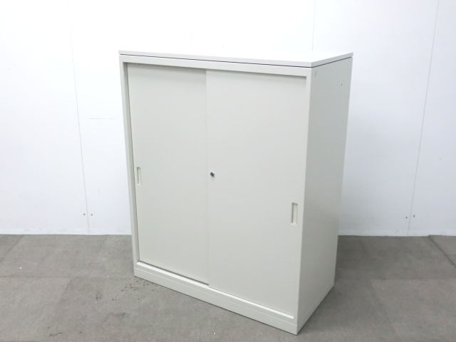 オカムラ/ ４２ / ニューグレー / 【中古】 引違い書庫