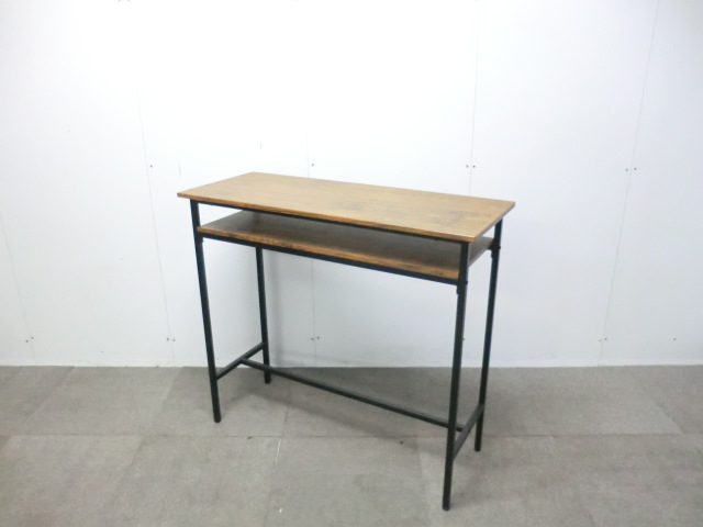 カウンターテーブル / 木目調 / 【中古】