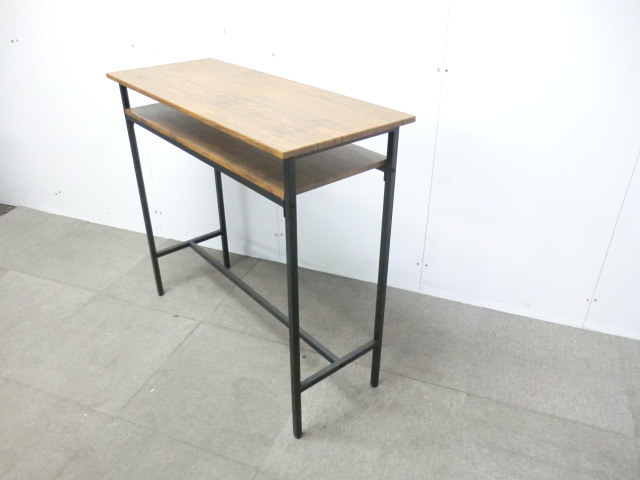カウンターテーブル / 木目調 / 【中古】