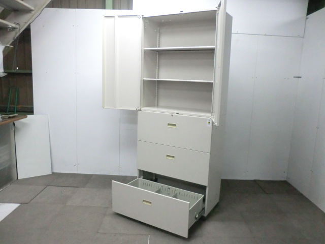 BWN 【コクヨ】 ニューグレー / 上下連結書庫