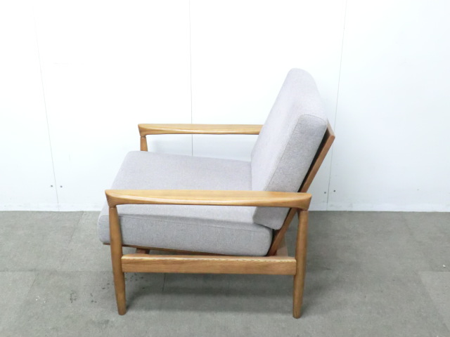 1人用ソファ / 木目調 / 【中古】