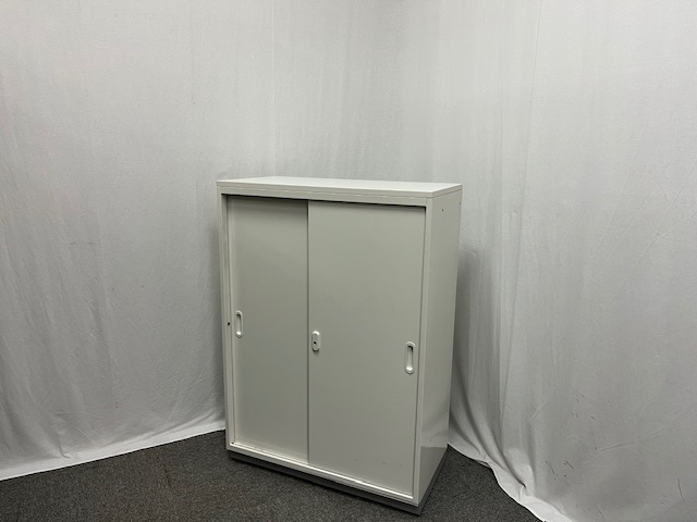 プラス / ホワイト / 【中古】 引違い書庫