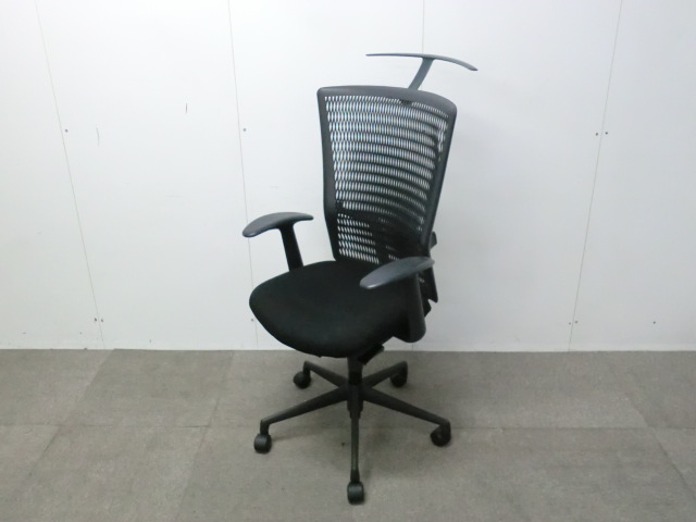 ウチダ/アクトディア/ブラック / 【中古】 ＯＡチェア肘有