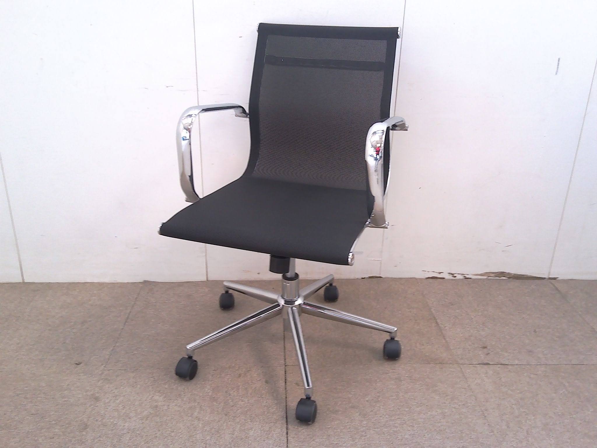 ブラック/OAチェア/肘有/【中古】/