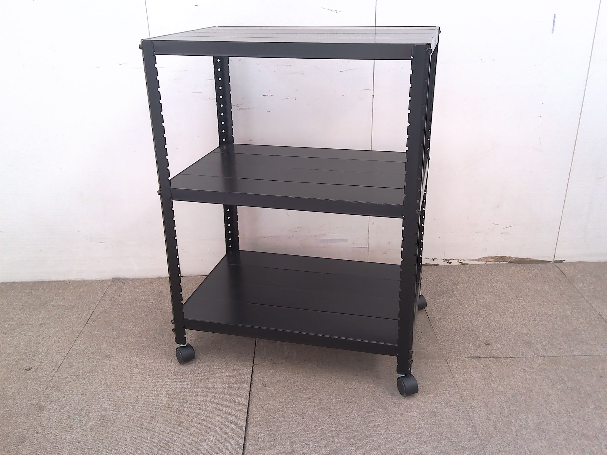 ブラック/軽量ラック/キャスター付/【中古】