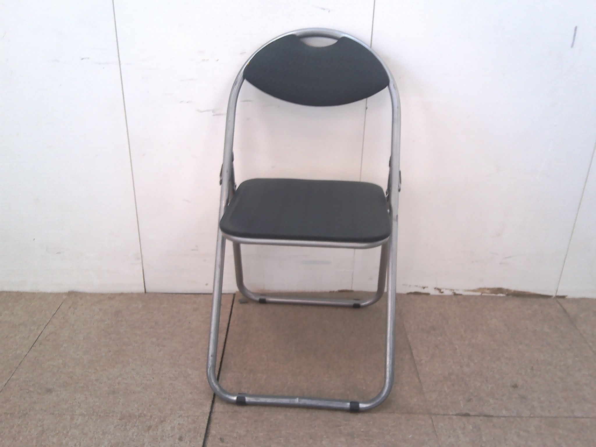グレー/折り畳みチェア/【中古】
