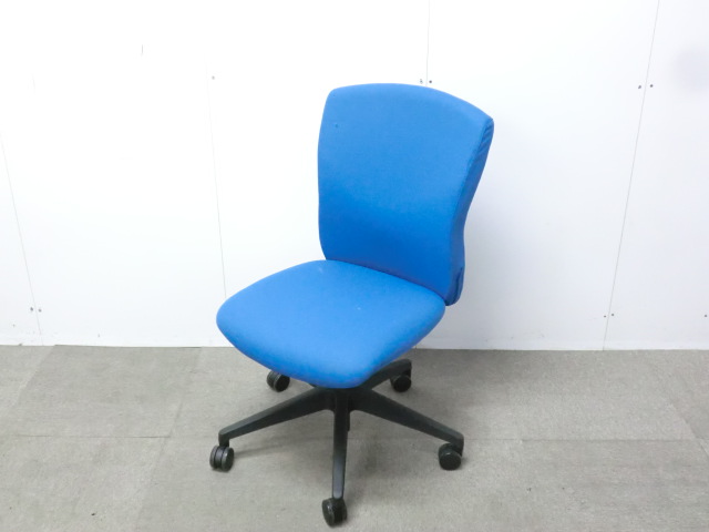 OAチェア / ブルー / 【中古】 肘無し