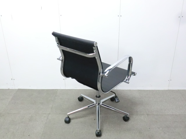 OAチェア / ブラック / 【中古】 肘有