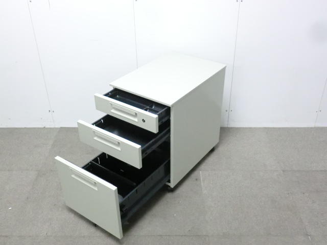 プラス/LEED / ニューグレー / 【中古】 3段ワゴン