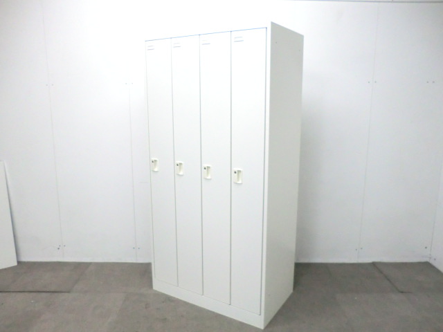 オカムラ/ FZ / ホワイト / 【中古】 ４人用ロッカー
