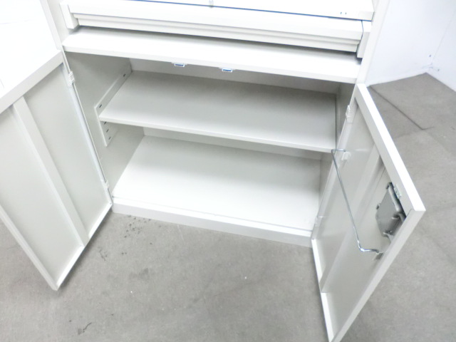 オカムラ/ ニューグレー / 【中古】 キッチンキャビネット