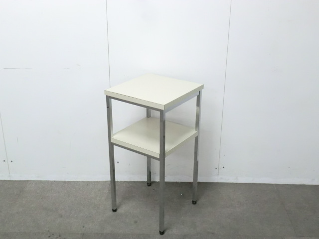 オカムラ / ホワイト / 【中古】 電話台