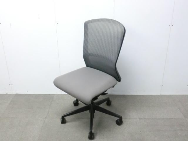 ウチダ/エルフィ / グレー / 【中古】 OAチェア肘無し