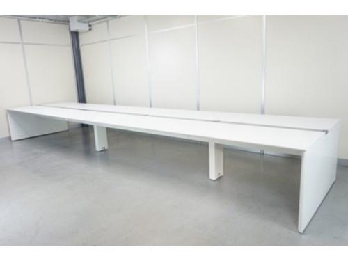 オカムラ/フリーウェイ/ホワイト/【中古】フリーアドレスデス