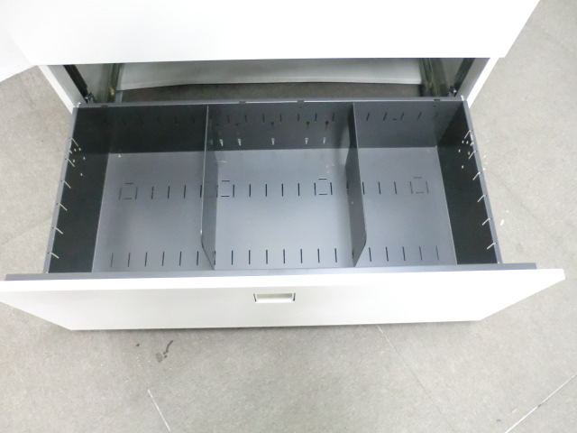 オカムラ/レクトライン / ホワイト / 【中古】 上下連結