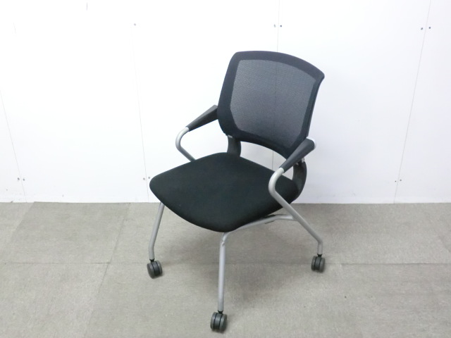 コクヨ/ サテリテ / ブラック / 【中古】 カートチェア