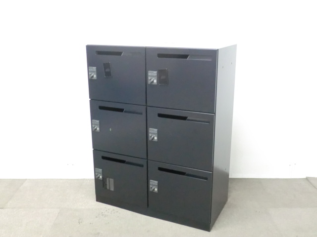 コクヨ/イノン/ブラック/【中古】6人用パーソナルロッカー
