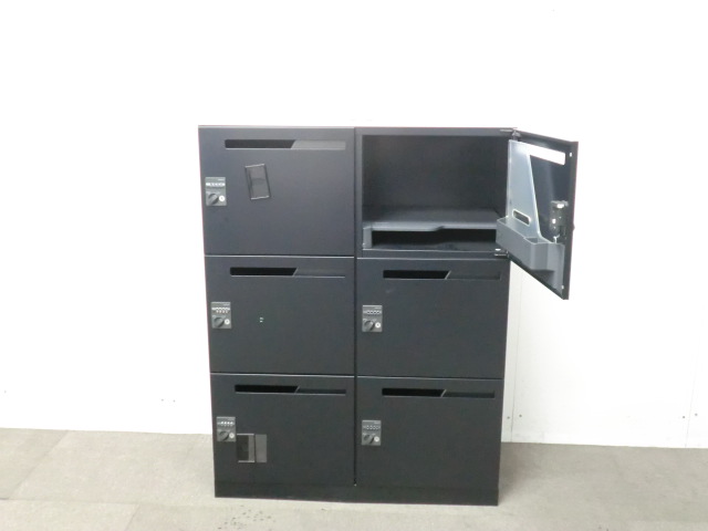 コクヨ/イノン/ブラック/【中古】6人用パーソナルロッカー