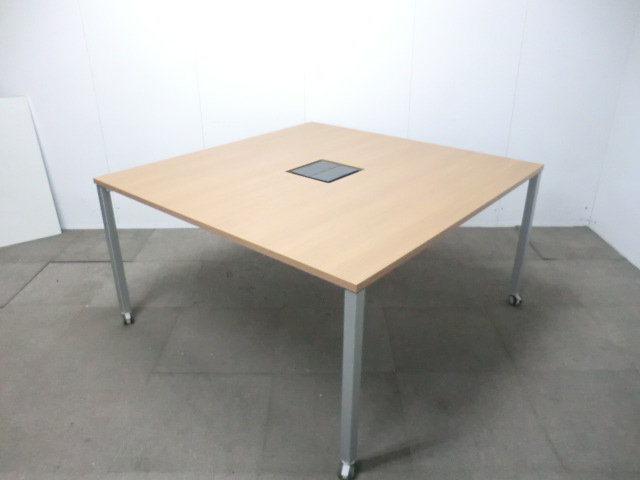 オカムラ/アプションフリー/木目調 【中古】 システムデスク