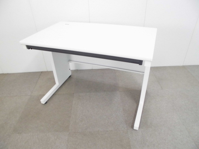 コクヨ/平デスク/ホワイト/【中古】