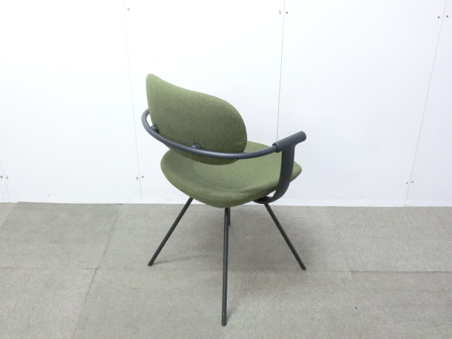 イトーキ / グリーン / 【中古】 ミーティングチェア