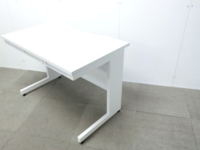 平デスク / ホワイト / 【中古】