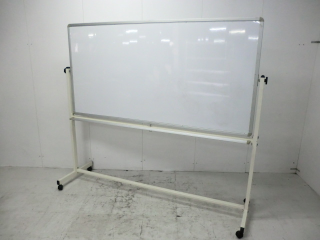 ホワイトボード/脚付き/【中古】