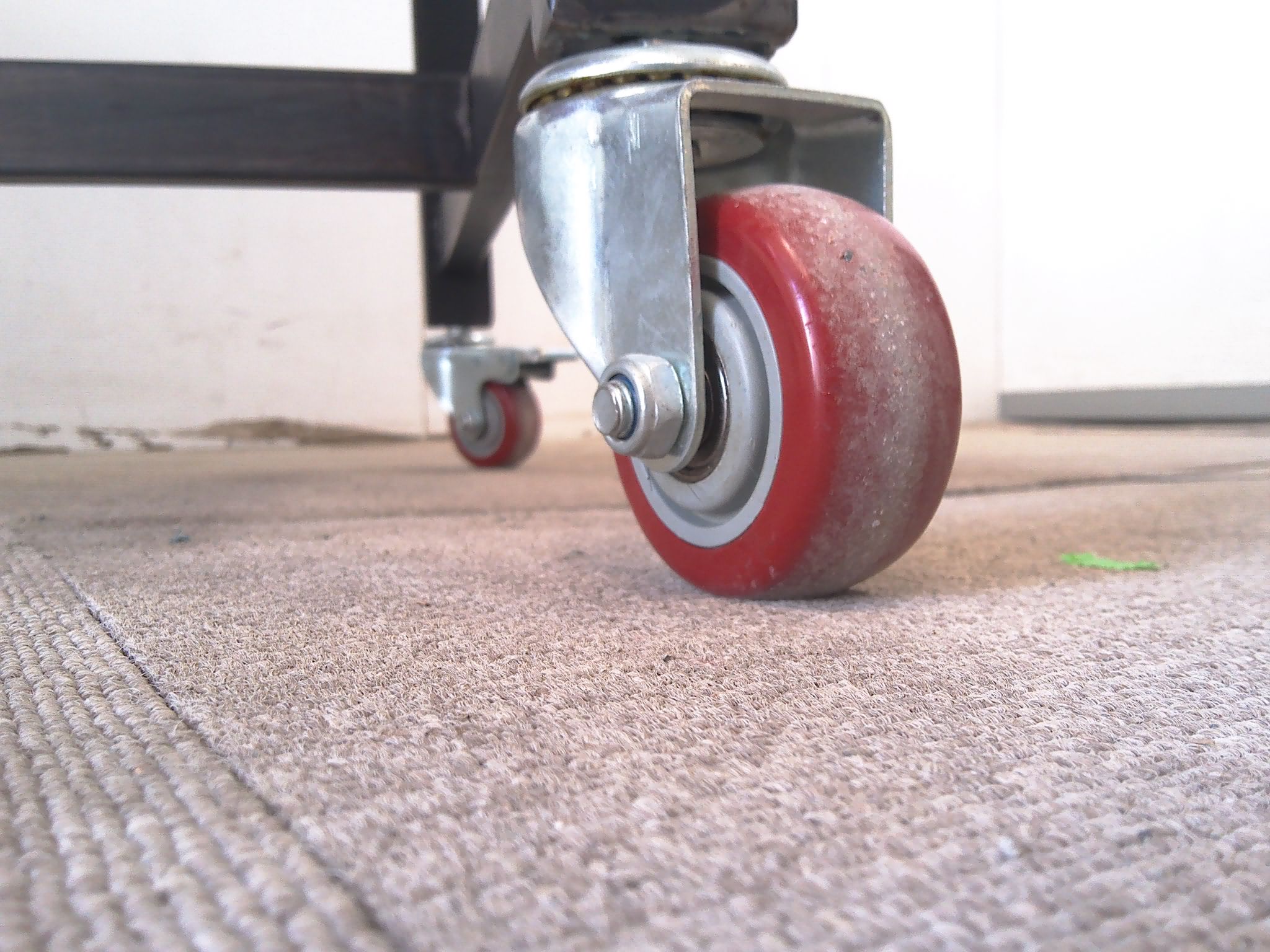 木目調/会議テーブル/キャスター付き/