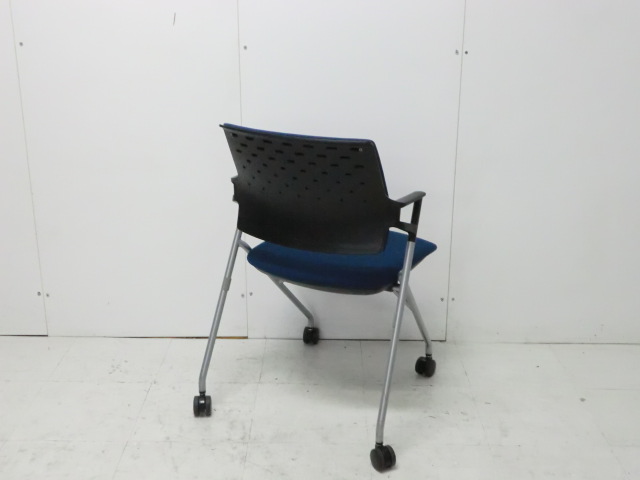 コクヨ / ピエガ / ダークブルー 【中古】 カートチェア