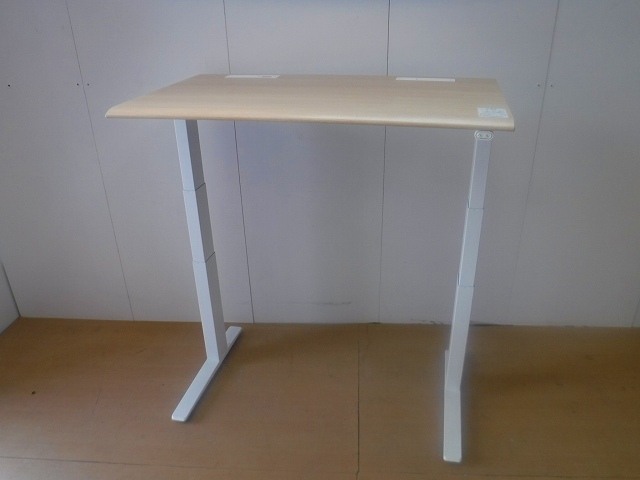 昇降デスク/オカムラ/木目調/スイフト